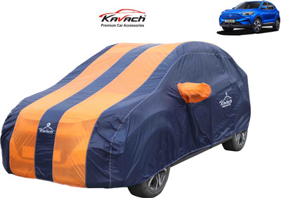 Kavach Car Cover For MG ZS EV (With Mirror Pockets)(Blue, Orange)