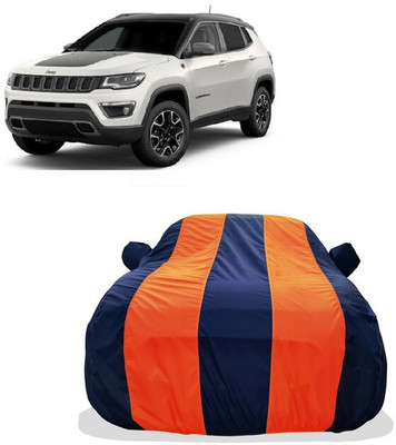 Tricway Car Cover For Jeep Compass Trailhawk 4x4 Diesel (With Mirror Pockets)(Orange)