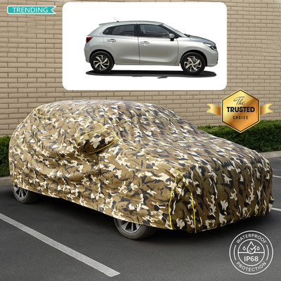 CODOKI Car Cover For Toyota Glanza V (With Mirror Pockets)(Yellow, Multicolor)