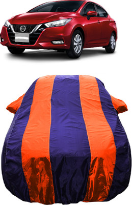 Wegather Car Cover For Nissan Almera S (With Mirror Pockets)(Orange)