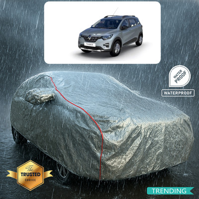 PAGORA Car Cover For Renault Triber RXT (With Mirror Pockets)(Silver, Red)