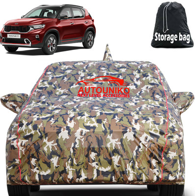 autouniko Car Cover For Kia Sonet (With Mirror Pockets)(Multicolor)