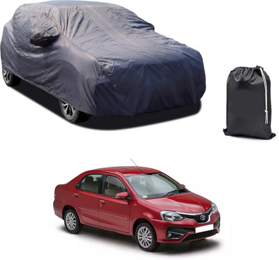 PAGORA Car Cover For Toyota Etios (With Mirror Pockets)(Grey)