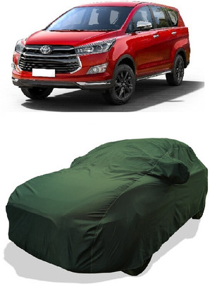Coxtor Car Cover For Toyota Innova Crysta 2.4 GX MT 8 STR Diesel (With Mirror Pockets)(Green)
