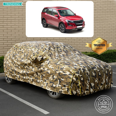 PAGORA Car Cover For Mahindra XUV 500 (With Mirror Pockets)(Yellow, Multicolor)