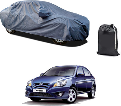PAGORA Car Cover For Hyundai Verna Transform (With Mirror Pockets)(Grey)