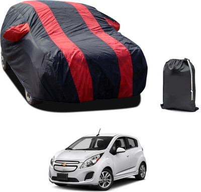 PAGORA Car Cover For Chevrolet Spark (With Mirror Pockets)(Red, For 2019, 2020, 2021, 2022, 2023 Models)