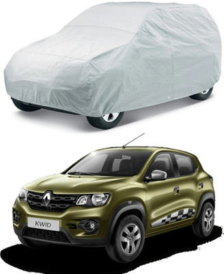 HMS Car Cover For Renault Kwid (Without Mirror Pockets)(Silver, For 2015, 2016, 2018 Models)