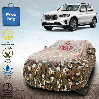 Frap Car Cover For BMW X3 (With Mirror Pockets)(Multicolor, Red)