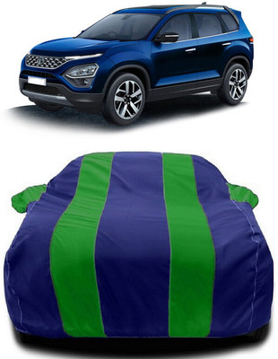 Autoprime Car Cover For Tata Safari (6 Seater) (With Mirror Pockets)(Green, Blue)