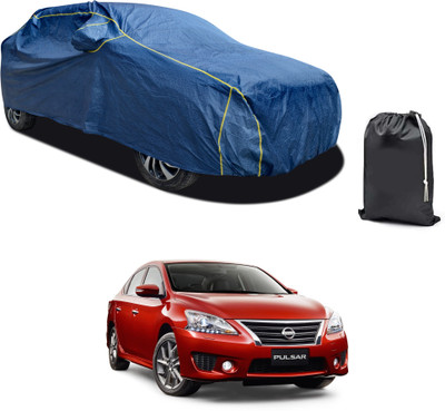 GOSHIV-car and bike accessories Car Cover For Nissan Pulsar (With Mirror Pockets)(Blue, For 2018, 2019, 2020, 2021, 2022, 2023 Models)