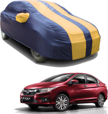 SS FOR YOUR SMART NEEDS Car Cover For Honda City i-Vtec (With Mirror Pockets)(Blue, Yellow)