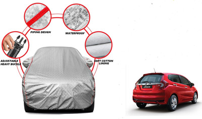 Auto Oprema Car Cover For Honda Jazz (With Mirror Pockets)(Silver)