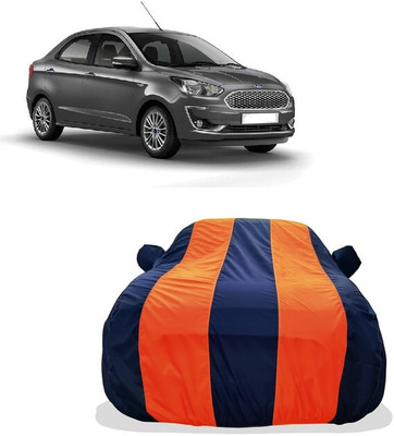 Tricway Car Cover For Ford Figo Aspire Trend Plus Petrol (With Mirror Pockets)(Orange)