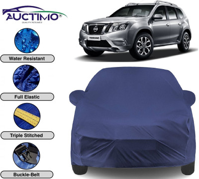 AUCTIMO Car Cover For Nissan Terrano (With Mirror Pockets)(Multicolor)
