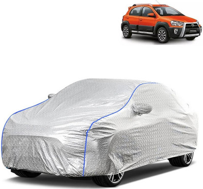 WSK Car Cover For Toyota Innova Hycross (With Mirror Pockets)(Silver, Blue)