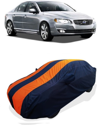 Coxtor Car Cover For Volvo S80 D5 (With Mirror Pockets)(Orange)