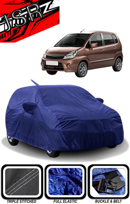 J S R Car Cover For Maruti Suzuki Zen Estilo (With Mirror Pockets)(Blue)