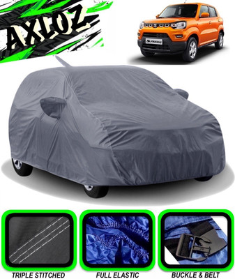 AXLOZ Car Cover For Maruti Suzuki S-Presso (With Mirror Pockets)(Grey)