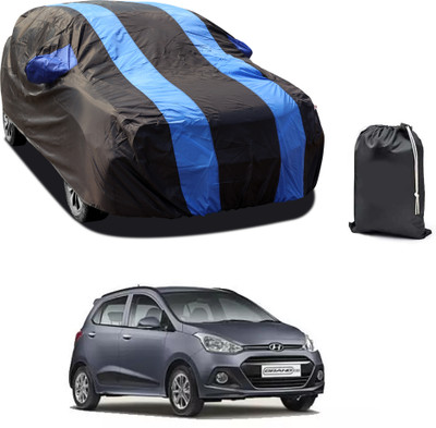 PAGORA Car Cover For Hyundai Grand i10 (With Mirror Pockets)(Blue)