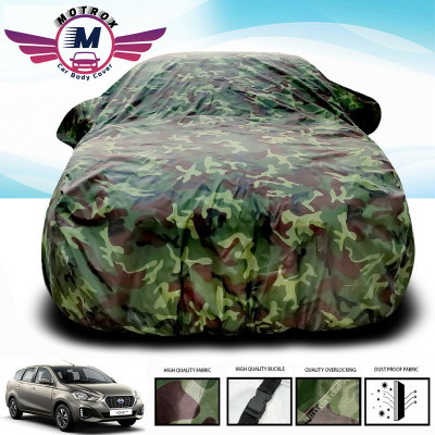 MoTRoX Car Cover For Datsun Go (Without Mirror Pockets)(Green)