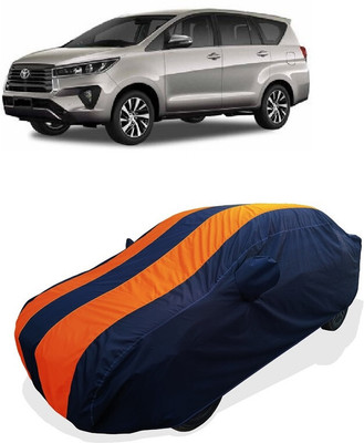 Coxtor Car Cover For Toyota Innova Crysta 2.7 VX MT (With Mirror Pockets)(Orange)