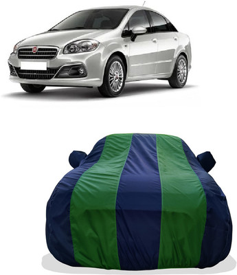 Tricway Car Cover For Fiat Linea Power Up 1.3 Dynamic Diesel (With Mirror Pockets)(Green)