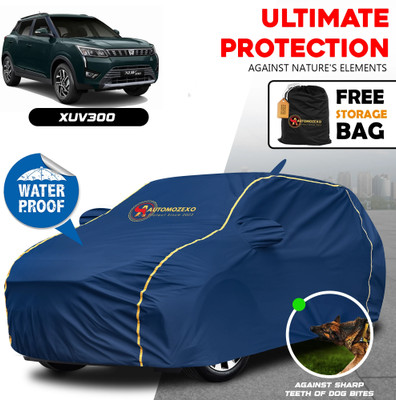 AUTOMOZEXO Car Cover For Mahindra XUV 300 (With Mirror Pockets)(Blue)