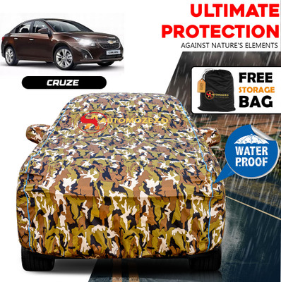 AUTOMOZEXO Car Cover For Chevrolet Cruze (With Mirror Pockets)(Multicolor)