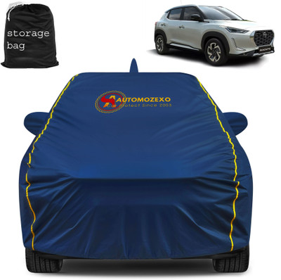 AUTOMOZEXO Car Cover For Nissan Magnite (With Mirror Pockets)(Blue)