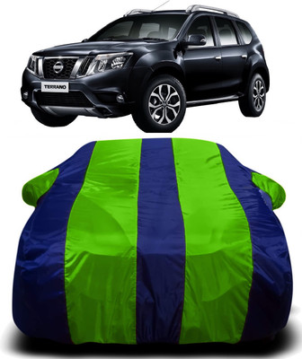 AXLOZ Car Cover For Nissan Terrano (With Mirror Pockets)(Multicolor)