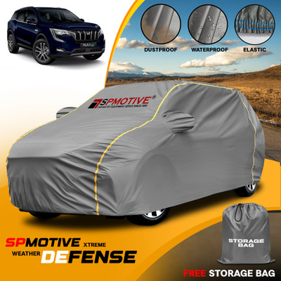 SPMOTIVE Car Cover For Mahindra XUV 700 (With Mirror Pockets)(Grey)