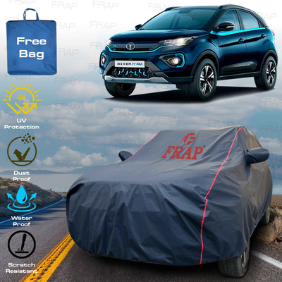 Frap Car Cover For Tata Nexon EV XZ Plus, Nexon EV XZ Plus LUX, Nexon (With Mirror Pockets)(Blue, Red, For 2022, 2023, 2024, 2025 Models)