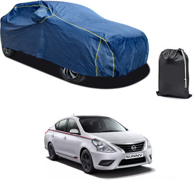 PAGORA Car Cover For Nissan Sunny (With Mirror Pockets)(Blue, For 2019, 2020, 2021, 2022, 2023 Models)