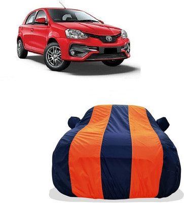 Tricway Car Cover For Toyota Etios Liva (With Mirror Pockets)(Orange)