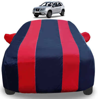 Auto Hub Car Cover For Nissan Terrano (With Mirror Pockets)(Red)
