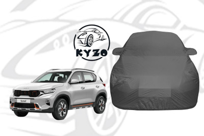 KYZO Car Cover For Kia Sonet (With Mirror Pockets)(Grey)