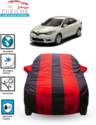 FUZICON Car Cover For Renault Fluence (With Mirror Pockets)(Blue, Red)