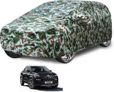 Auto Hub Car Cover For Renault Kiger (With Mirror Pockets)(Multicolor)