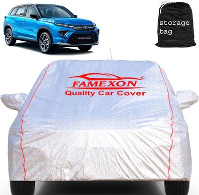 FAMEXON Car Cover For Toyota Urban Cruiser (With Mirror Pockets)(Silver)