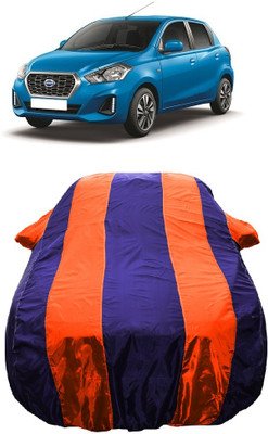 Wegather Car Cover For Datsun Datsun GO T Option VDC Petrol (With Mirror Pockets)(Orange)