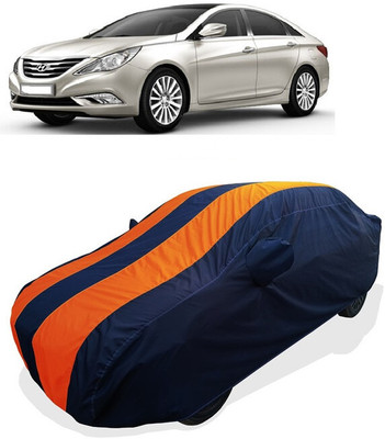 Coxtor Car Cover For Hyundai Embera Sonata (With Mirror Pockets)(Orange)