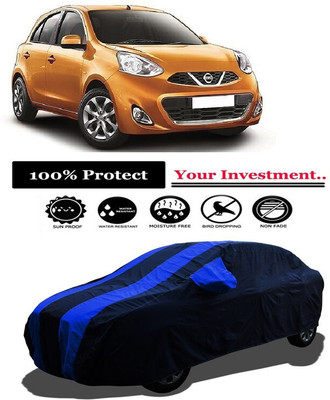 Amexride Car Cover For Nissan Micra Diesel XL (With Mirror Pockets)(Multicolor)