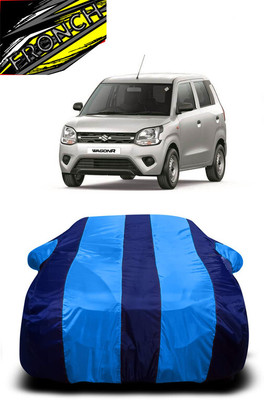 FRONCH Car Cover For Maruti Suzuki Wagon R LXI Opt Petrol (With Mirror Pockets)(Blue)
