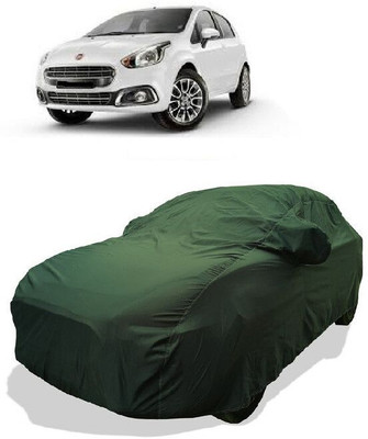 QLAX Car Cover For Hyundai Abarth Punto EVO 1.3 Emotion (With Mirror Pockets)(Gold)