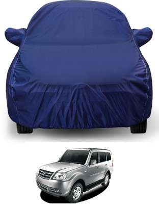 Auto Hub Car Cover For Tata Sumo Grande (With Mirror Pockets)(Blue)