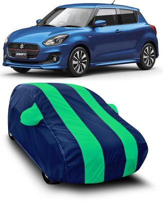 SXAWG Car Cover For Maruti Suzuki Swift Hybrid (With Mirror Pockets)(Green)