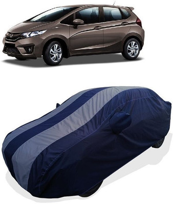 QLAX Car Cover For Maruti Jazz 1.2 E i VTEC (With Mirror Pockets)(Grey)