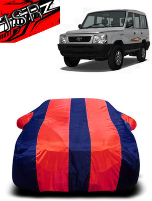 J S R Car Cover For Tata Sumo Victa (With Mirror Pockets)(Red, Blue)