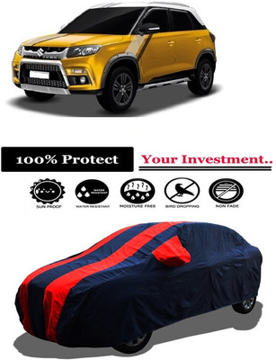 Amexride Car Cover For Maruti Suzuki Grand Vitara LDi (With Mirror Pockets)(Red)